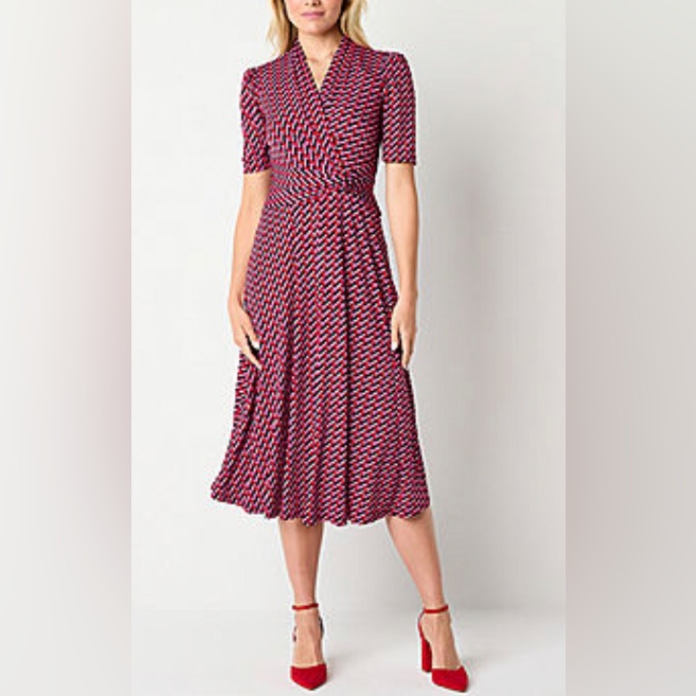 NEW Jessica Howard Geometric Patterned Dress